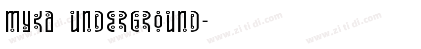 MYKA underground字体转换